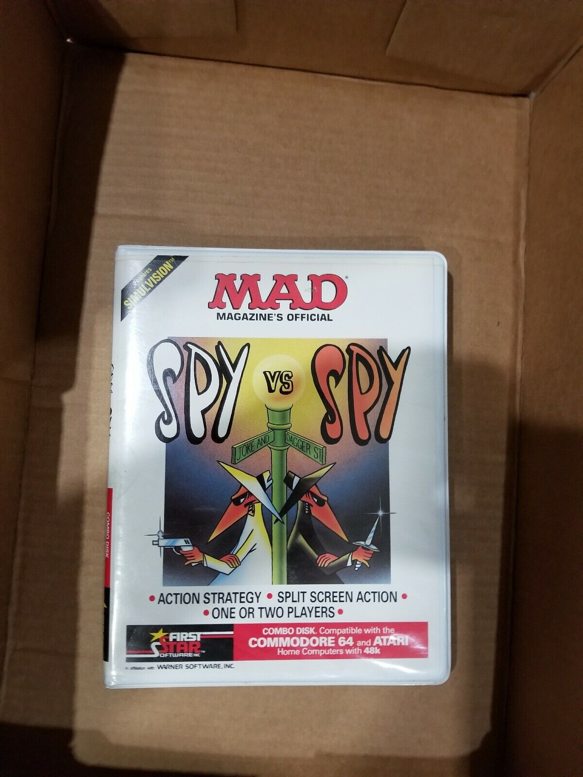 MAD Magazine SPY vs SPY Atari 400 800 Commodore 64 Computer Software Game 100% gloednieuw, nieuw!