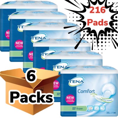 TENA Comfort Super Case Saver 6 Packungen à 36, 216 Inkontinenzeinlagen 759003