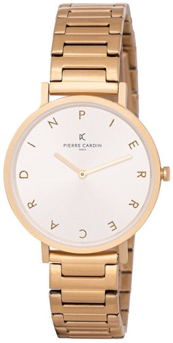 Montre Femme Pierre Cardin Belleville Simplicity – Analogique Quartz – Boîtier 39 Mm Rosé – Bracelet Cuir Gris