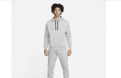 Nike Herren grau Sportswear Sport Essential Hoodie Größe Small neu ohne Etikett Ref C467