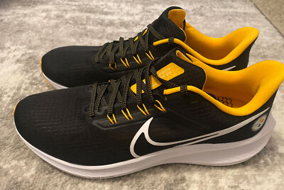 Men Nike Air Zoom Pegasus 39 Shoes Sz 11.5 Black Pittsburgh  display picture 1