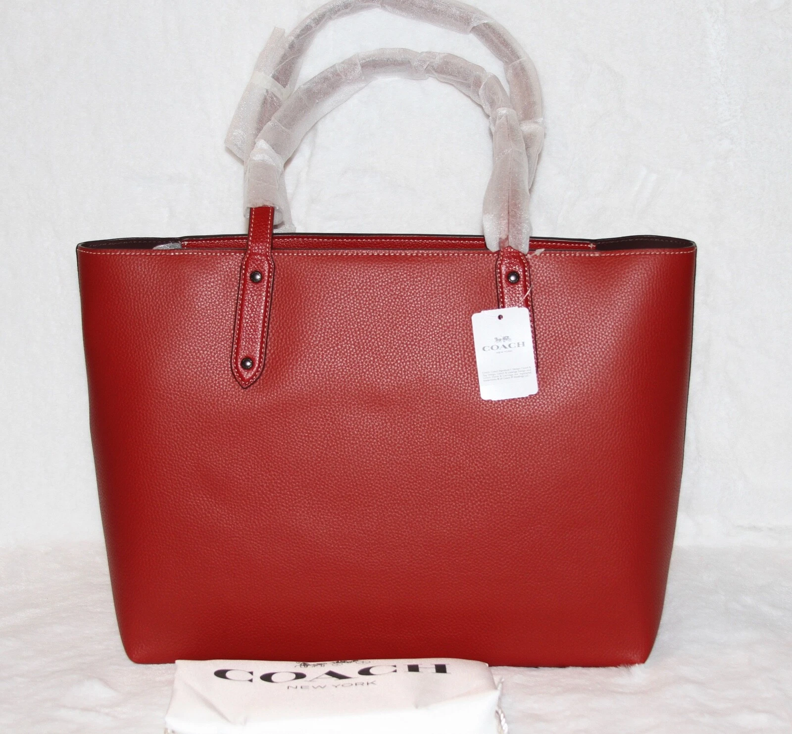 ? Borsa Coach Disney Topolino Centrale Borsa a mano grande in pelle nuova con etichetta