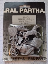 Ral Partha 35-072 Hittite General & Heavy Chariot - historical 25mm metal, NEW