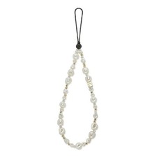 Pearl Phone Charm Hands-Free Phone Wrist Strap - Classic Pearl