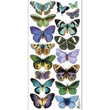 Violette Stickers Blue Butterflies Sticker Sheet Butterfly Art Crafts Journals
