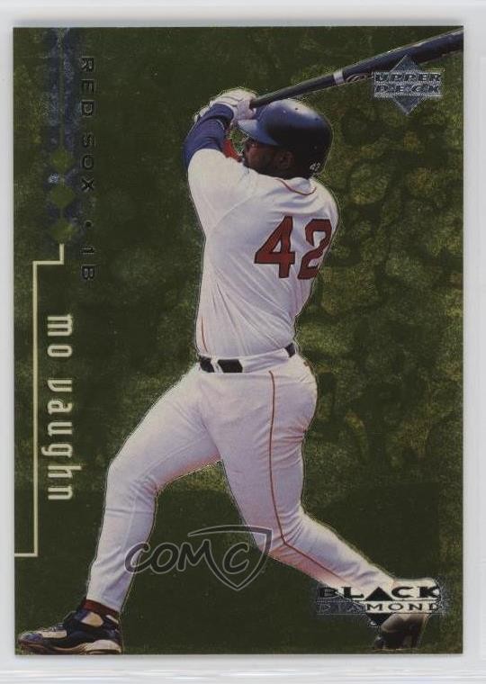 1999 Upper Deck Black Diamond Triple Diamond 1138/1500 Mo Vaughn #16 a8a