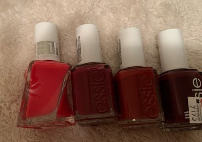 4 Essie Nail Polishes Maroon Burgundy Pink # 286 Gel & 1027 435 400