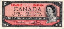 Canada 2 Dollars 1954 BC-38dA XF