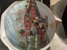 Bradford Exchange Disney Plate 1995 Mickey Mouse Tinker Bell Disneyland 40th