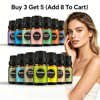 10ML Floral Fragrance Oil, Water Soluble Aroma Oil for Aroma Stone Indoor Use