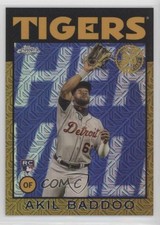 2021 Update Silver Pack 1986 Topps Chrome Baseball Gold 33/50 Akil Baddoo 0c6