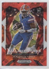 2021 Panini Prizm Draft Picks All-American Red Ice Kadarius Toney #195 0i76