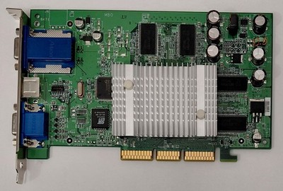 nvidia GeForce4 MX440 AGP Grafikkarte (64MB, retro, 2002)