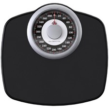 A25 Analog Bathroom Scale, 400 LB, 5.3 Dial, 12.4 x 10.2 Platform, Anti-Skid