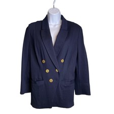 Cabi Women's Grand Slam Double Breasted Nautical Blazer Est. Size M Coastal