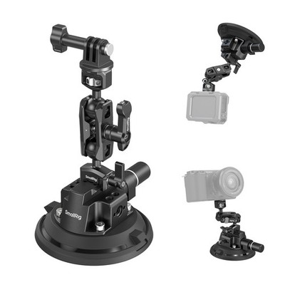 SmallRig 4'' Camera Suction Mount with Ball Head Magic Arm, Car Mount for Camera