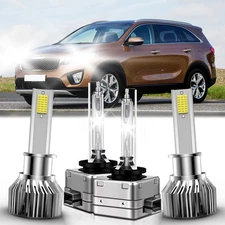 For Kia Sorento 2013-2013 LED Headlight Kit High Low Beam Bulbs Bright White