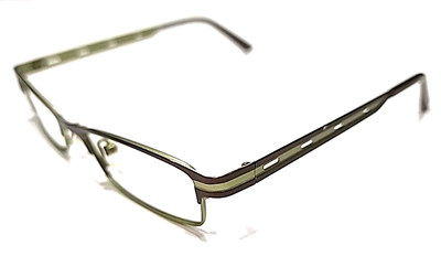 Prodesign Denmark 1207 Brown Metal Green Rectangle Eyeglasses 51-17 130 Japan