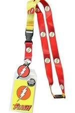 DC Comics - The Flash Lanyard ID Holder Badge Flash Charm - Collectible Sticker