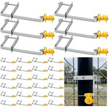 Otoolling 24pcs Electric Fence Insulator Tube Post Insulator for Chain Link R...