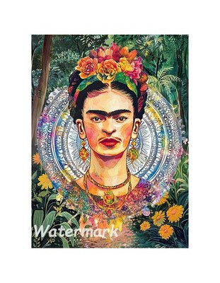 Frida Kahlo Collage Cotton Crazy Quilt Block Sewing Embellishment Multi Szs K15