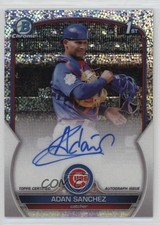 2023 Bowman Chrome Prospect Speckle Refractor /299 Adan Sanchez Auto 0iy4