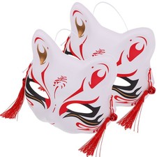 2 Pcs Delicate Party Mask Decorative Foxes Halloween Half Animal