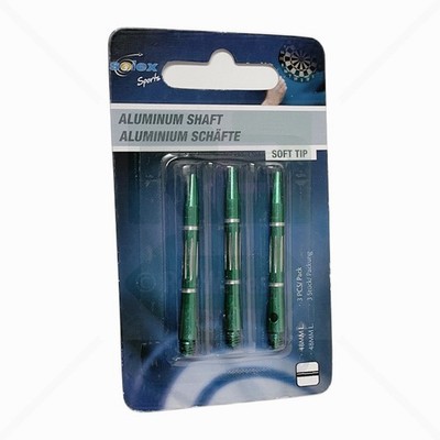 Dartschäfte Solex Sports 3er Pack Aluminium-Grün-48 mm-große Streifen
