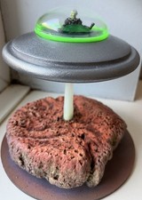 Listing image for Scratchbuilt Martian UFO Flying Saucer Desktop Model ! (C)