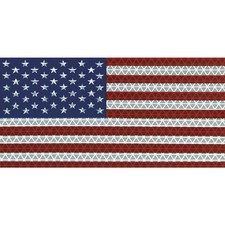 ORALITE 18376 American Flag Decal,Reflect,6.5x3.75 In 2HGY2