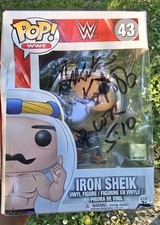 Nikita Koloff Signed Iron Sheik Funko Pop WWE 43