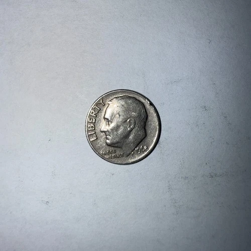 1968 Roosevelt dime w/ no mint mark in good condition