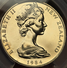 TOP POP! 1984 NEW ZEALAND 50 CENTS; PCGS MS67! Best in Year & Grade!
