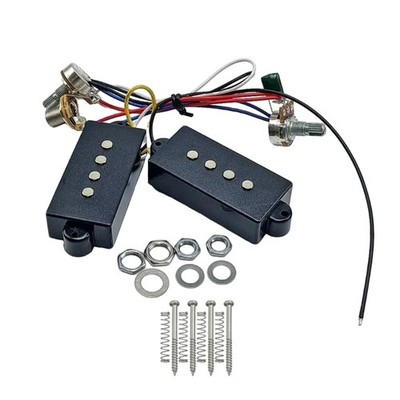 Tone Control Wiring Harness 4 Strings Pickup for Bass Guitar Active Equalizer