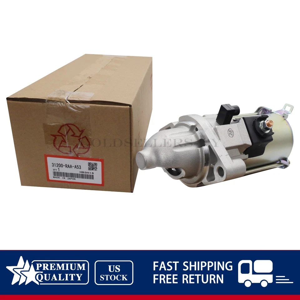 Starter 31200-RAA-A53 Fits For 2003-2006 Honda Accord Element Acura TSX Foto 2 de 4