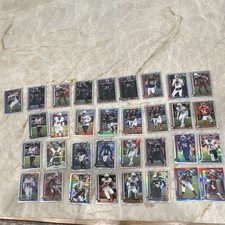 2025 Topps Chrome NFL Football Insert/Parallel/Refractors 33-Card Lot