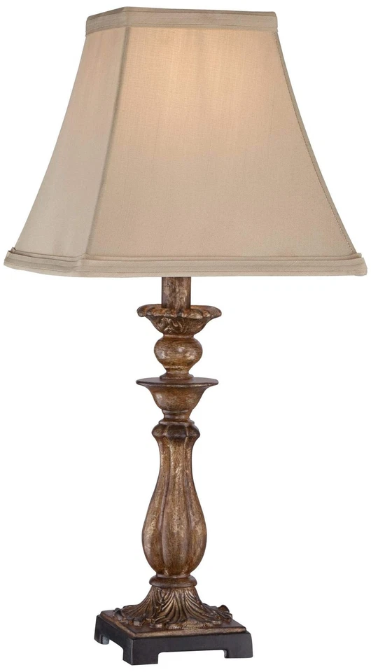 Lámpara de mesa Alzano rústica tradicional estilo cabaña 18 alto antigua Foto 2 de 4