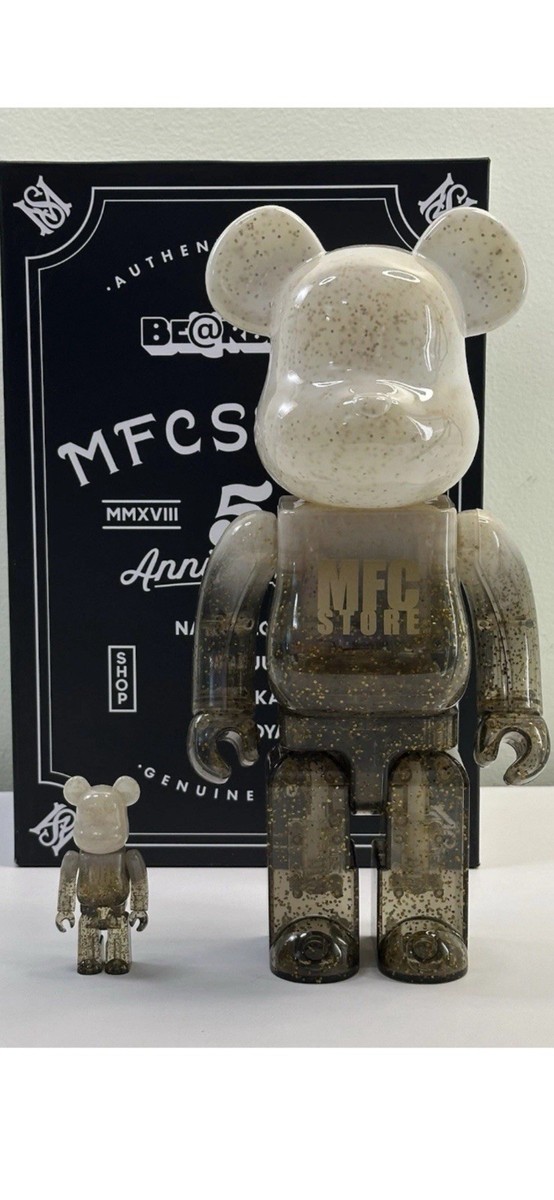 Medicom Bearbrick MFC Store 5th Anniversary, 400% & 100% Set, New Medicom Bearbrick MFC Store 5th Anniversary, 400% & 100% Set, New