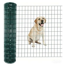 NEW Green PVC Coated Welded Wire Fence 36 Inch X 50 FT, 2 Inch X 3 Inch 16GA