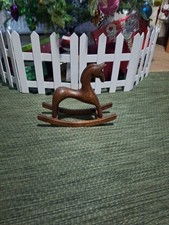 Ornamental Wooden Rocking Horse Ideal for Nursery Or Bedroom
