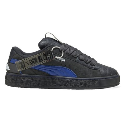 PUMA Formula 1 X Suede Xl 75 Years Hero Lace Up  Mens Black Sneakers Casual Shoe