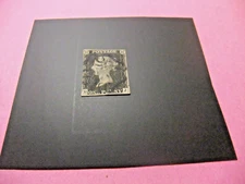 GB 1840 PENNY BLACK - Good Margins, Clear, Strong Maltese Black Cross, Pos. M-J