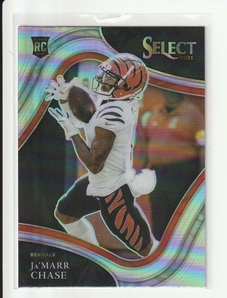 2021 Panini Select - Ja'Marr Chase Field Level #347 Silver Prizm (RC)