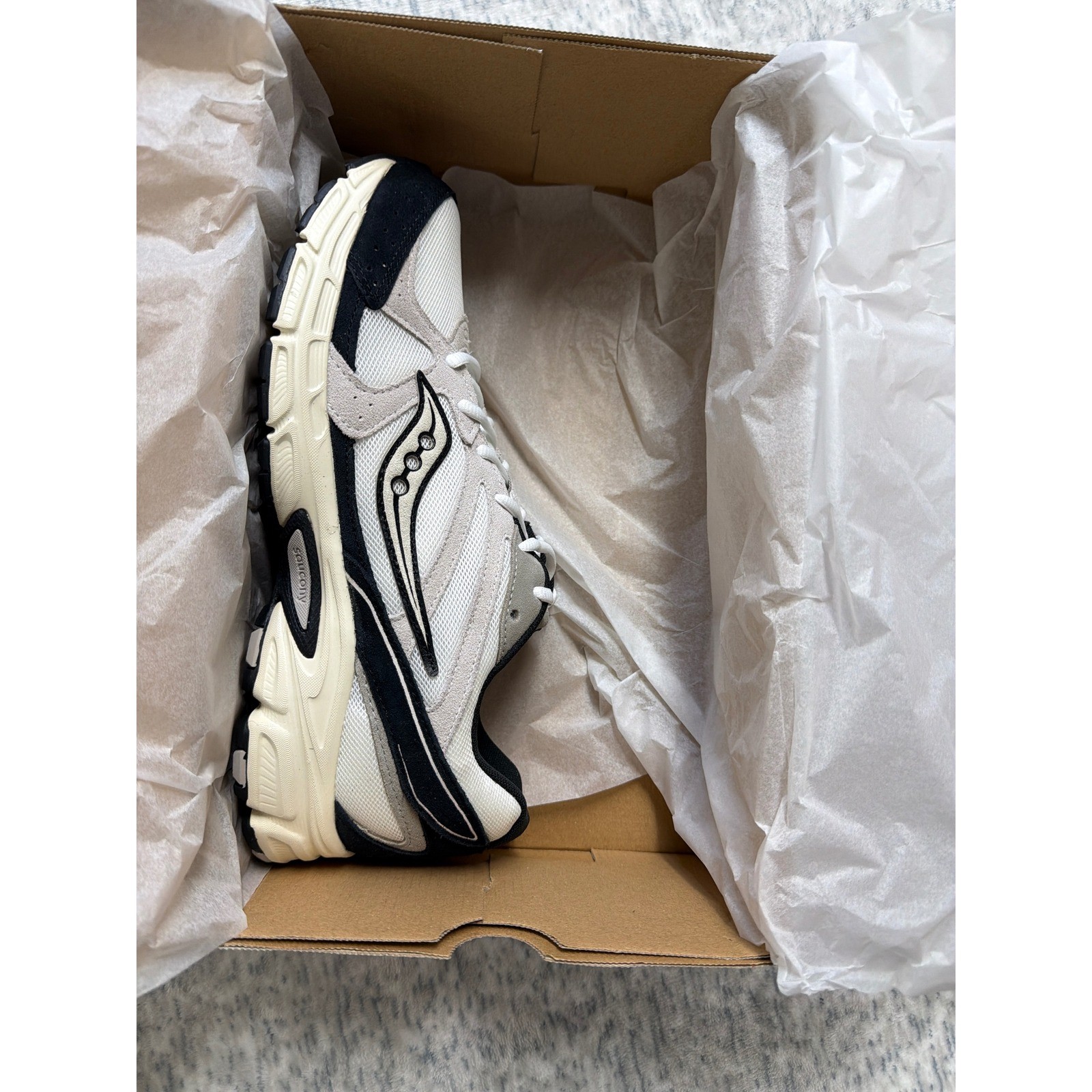 Saucony Ride Millennium Mens 10 Womens 11.5 White Black Grey S70856-4 Sneakers thumbnail 3