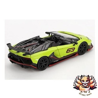 NEW MINI GT 1/64 Scale Lamborghini Aventador SVJ 63 Roadster Verde