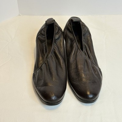 Vintage Arche LN Women s Brown Leather Slip On Wedge Shoes Size 40(US 9)