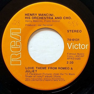 Henry Mancini - Love Theme From Romeo & Juliet / The Windmills Of Your Mind 7