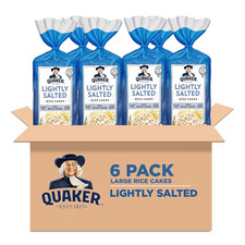 Large Rice Cakes, Lightly Salted, Gluten Free, 100 Whole Grains, 4.47 Oz, Pack