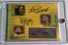 2007-08 Topps Trademark Moves Bill Russell Shaq O'Neal David Robinson Auto /39