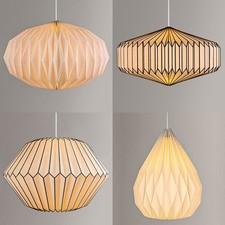 Origami Paper Lampshade - Round, Oval, Snowdrop, Pendant - 20 Styles + Free Del.